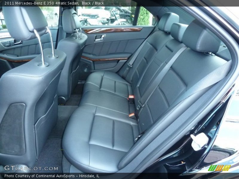 Black / Black 2011 Mercedes-Benz E 350 4Matic Sedan