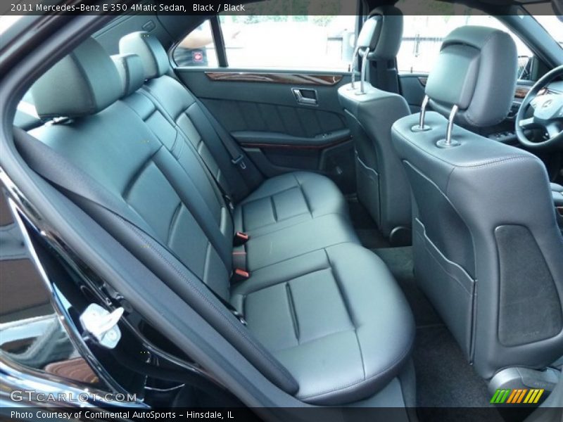 Black / Black 2011 Mercedes-Benz E 350 4Matic Sedan