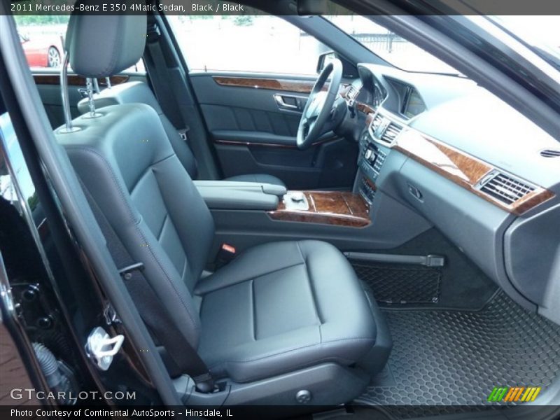 Black / Black 2011 Mercedes-Benz E 350 4Matic Sedan