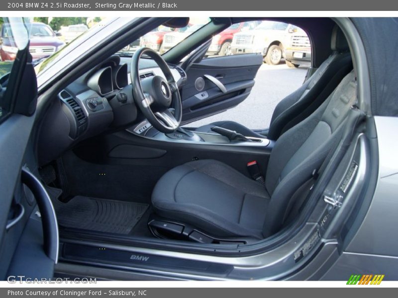 Sterling Gray Metallic / Black 2004 BMW Z4 2.5i Roadster