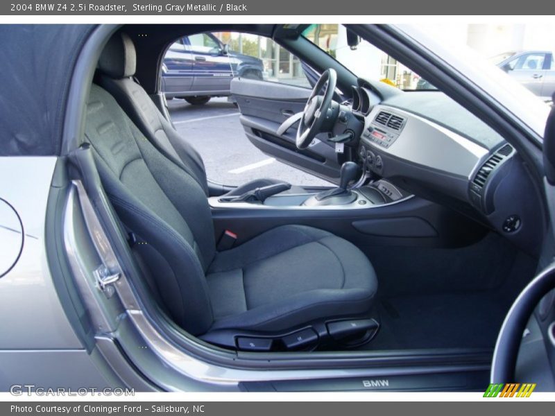Sterling Gray Metallic / Black 2004 BMW Z4 2.5i Roadster