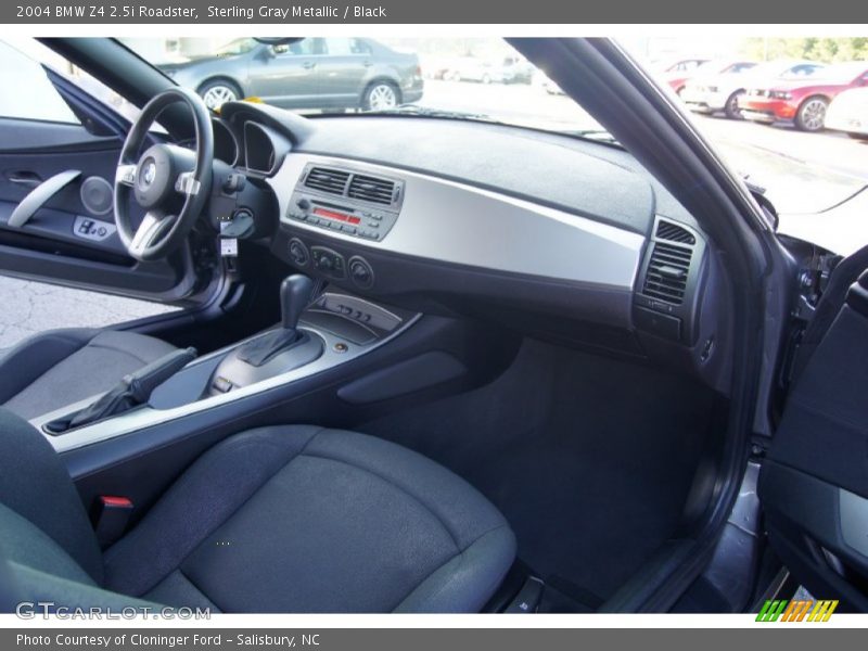 Sterling Gray Metallic / Black 2004 BMW Z4 2.5i Roadster