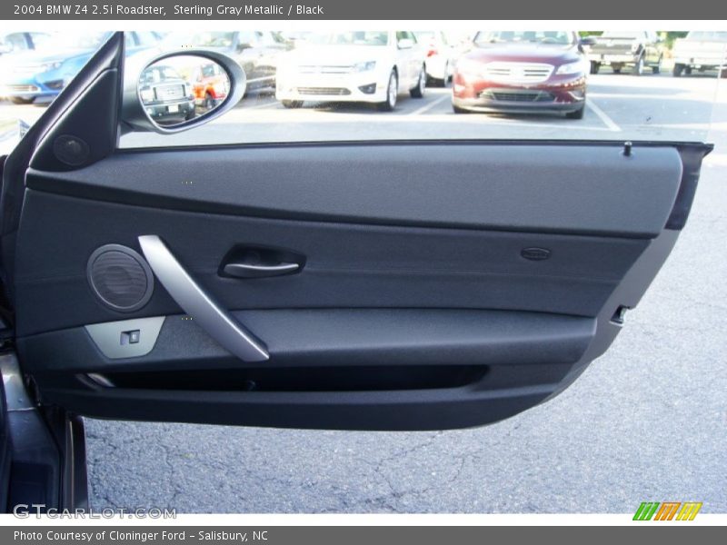 Sterling Gray Metallic / Black 2004 BMW Z4 2.5i Roadster