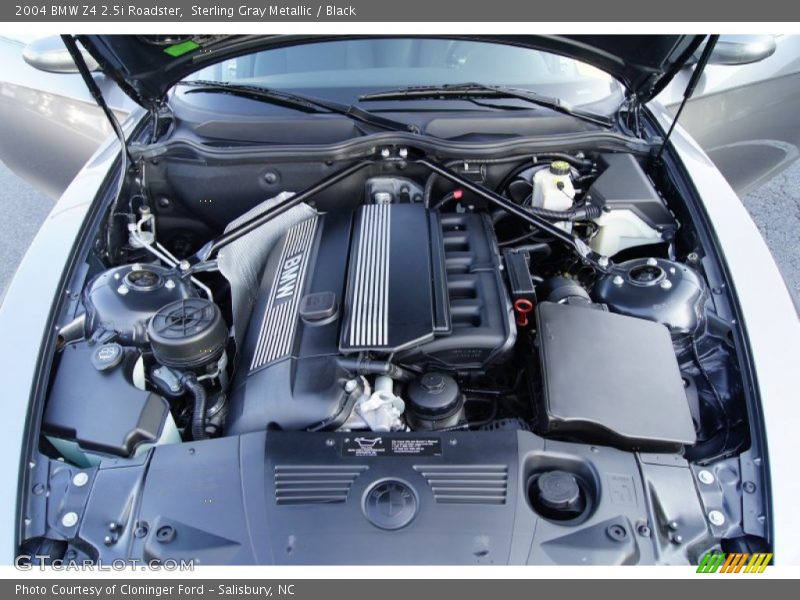 Sterling Gray Metallic / Black 2004 BMW Z4 2.5i Roadster