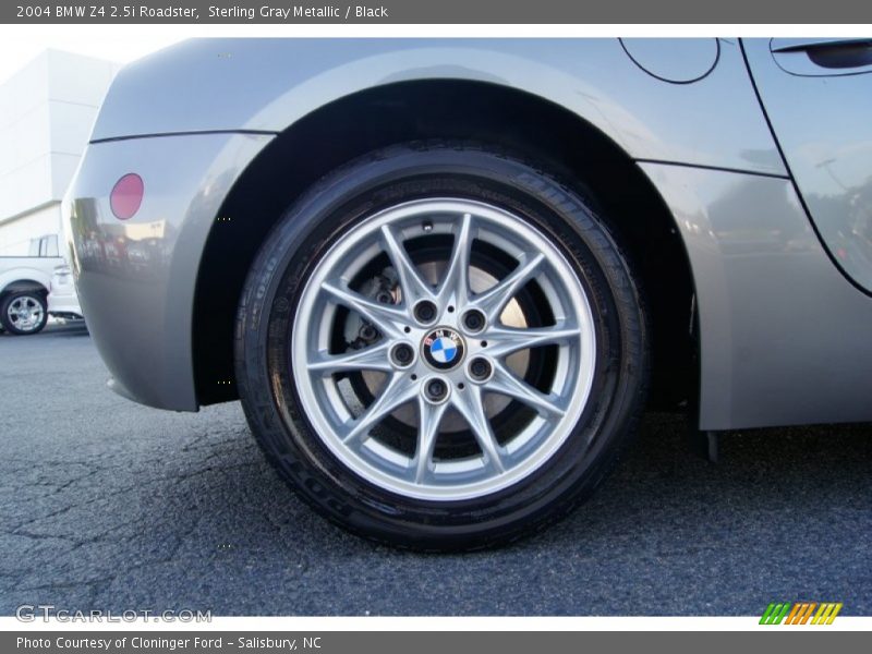 Sterling Gray Metallic / Black 2004 BMW Z4 2.5i Roadster