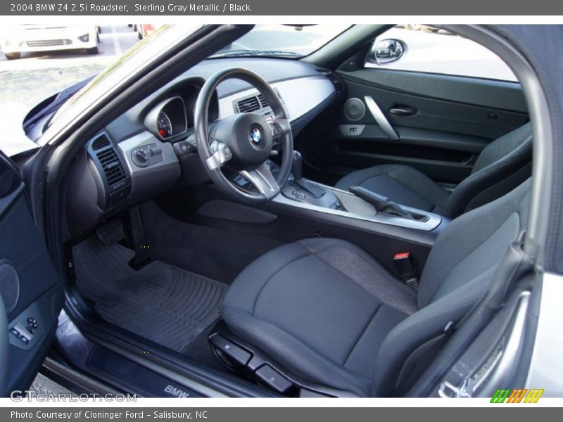 Sterling Gray Metallic / Black 2004 BMW Z4 2.5i Roadster