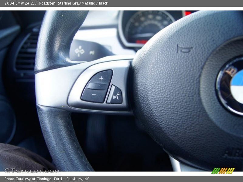 Sterling Gray Metallic / Black 2004 BMW Z4 2.5i Roadster