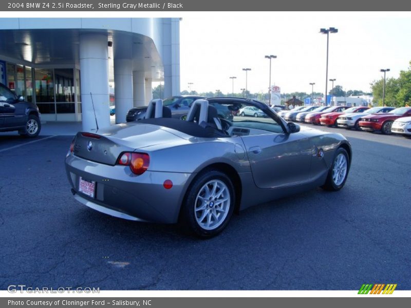 Sterling Gray Metallic / Black 2004 BMW Z4 2.5i Roadster