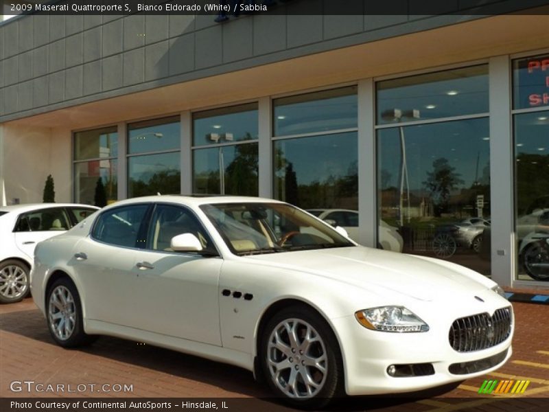 Bianco Eldorado (White) / Sabbia 2009 Maserati Quattroporte S