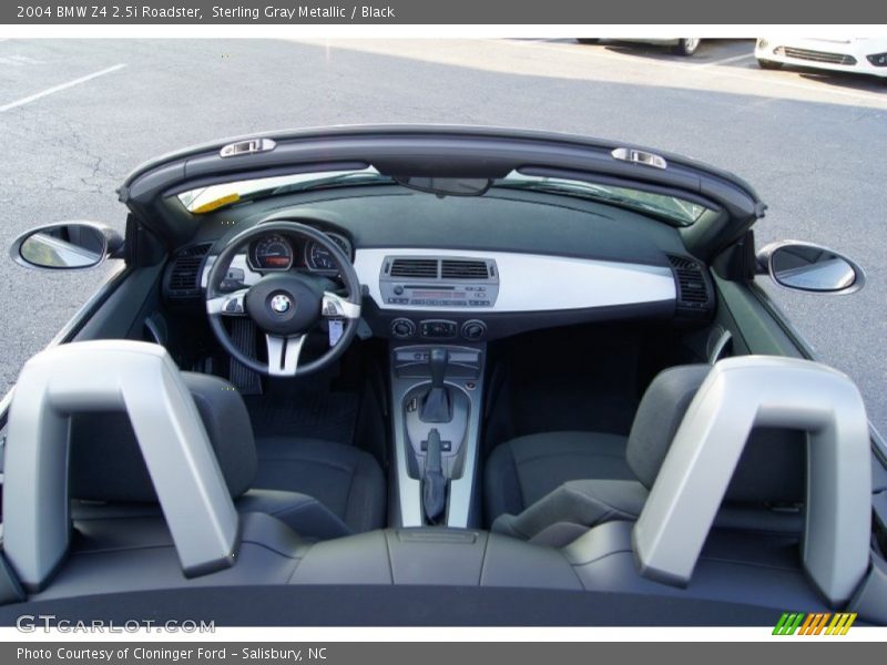 Sterling Gray Metallic / Black 2004 BMW Z4 2.5i Roadster