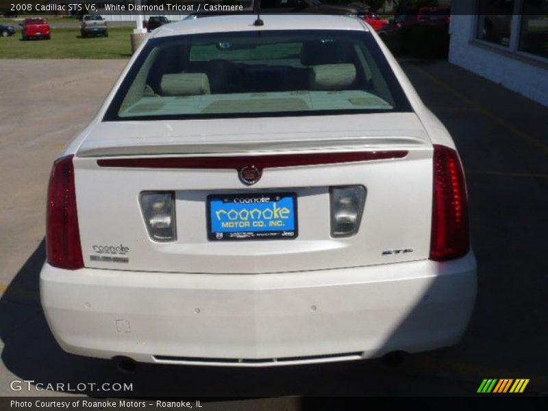 White Diamond Tricoat / Cashmere 2008 Cadillac STS V6