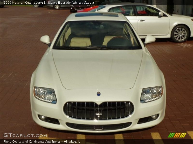 Bianco Eldorado (White) / Sabbia 2009 Maserati Quattroporte S