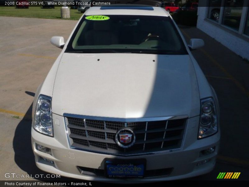White Diamond Tricoat / Cashmere 2008 Cadillac STS V6