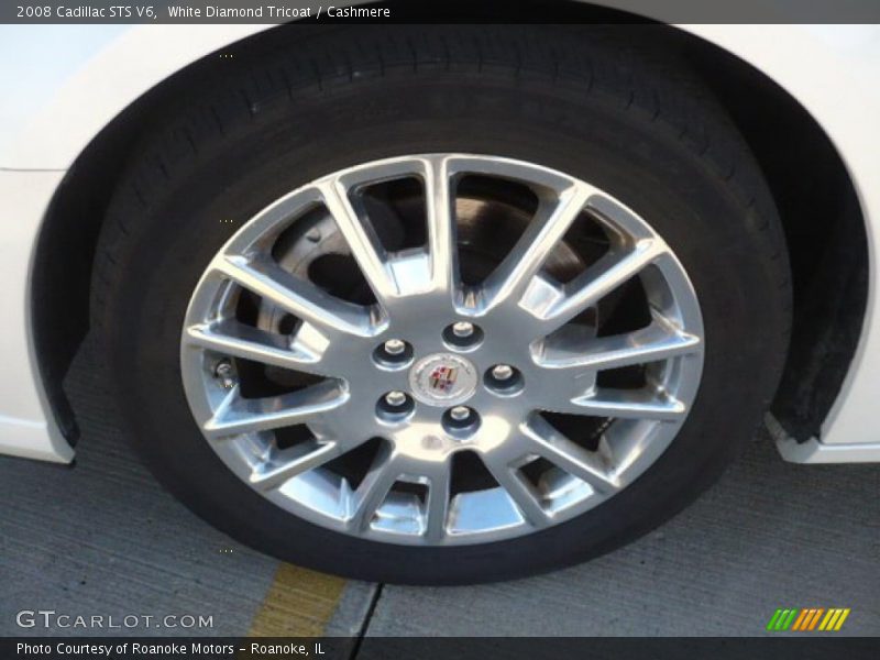 White Diamond Tricoat / Cashmere 2008 Cadillac STS V6