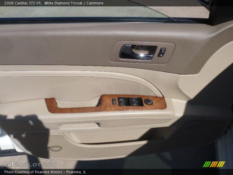 White Diamond Tricoat / Cashmere 2008 Cadillac STS V6