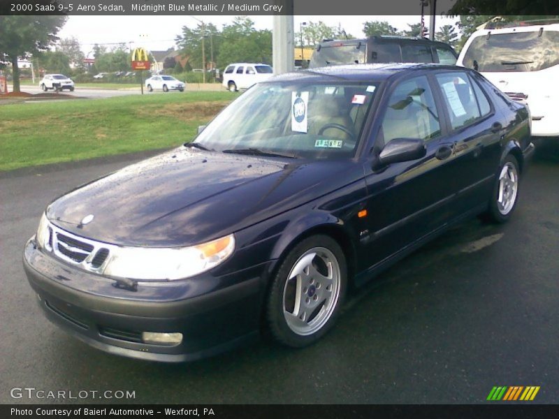 Midnight Blue Metallic / Medium Grey 2000 Saab 9-5 Aero Sedan