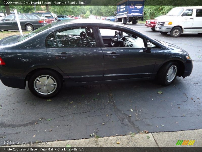 Magnetic Pearl / Blue 2009 Honda Civic Hybrid Sedan