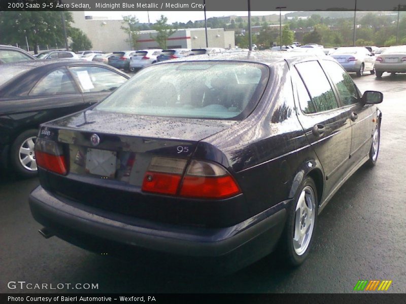 Midnight Blue Metallic / Medium Grey 2000 Saab 9-5 Aero Sedan