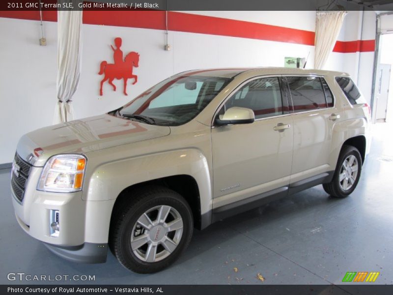 Gold Mist Metallic / Jet Black 2011 GMC Terrain SLE