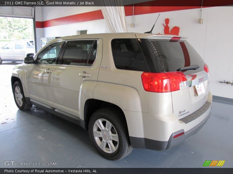 Gold Mist Metallic / Jet Black 2011 GMC Terrain SLE