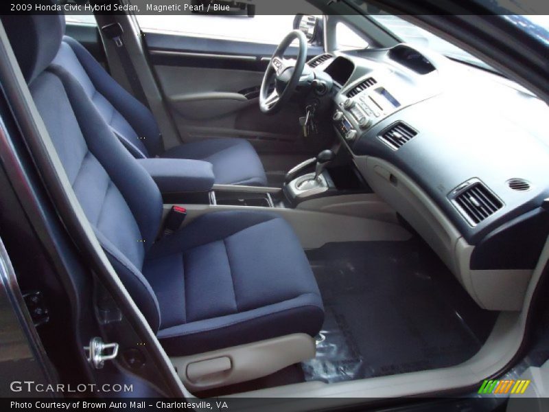 Magnetic Pearl / Blue 2009 Honda Civic Hybrid Sedan