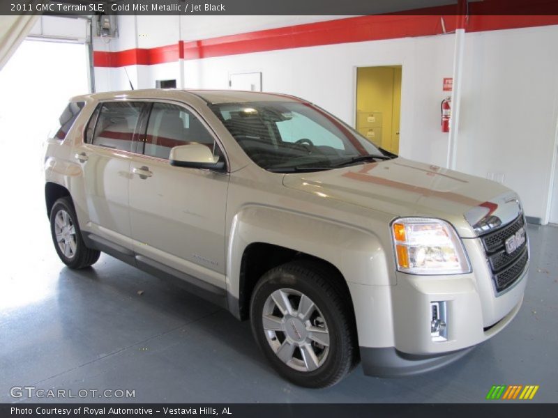 Gold Mist Metallic / Jet Black 2011 GMC Terrain SLE
