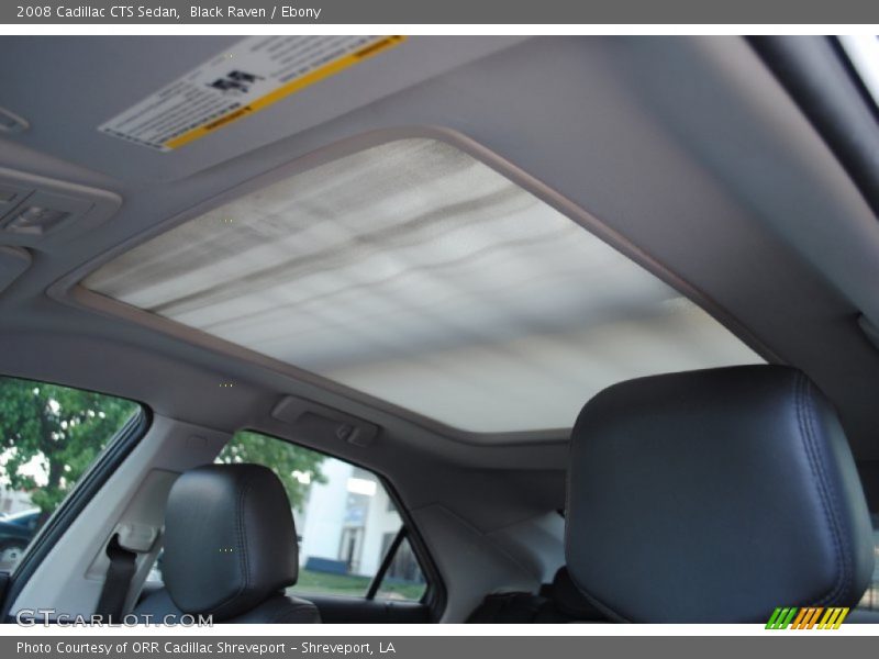 Sunroof of 2008 CTS Sedan