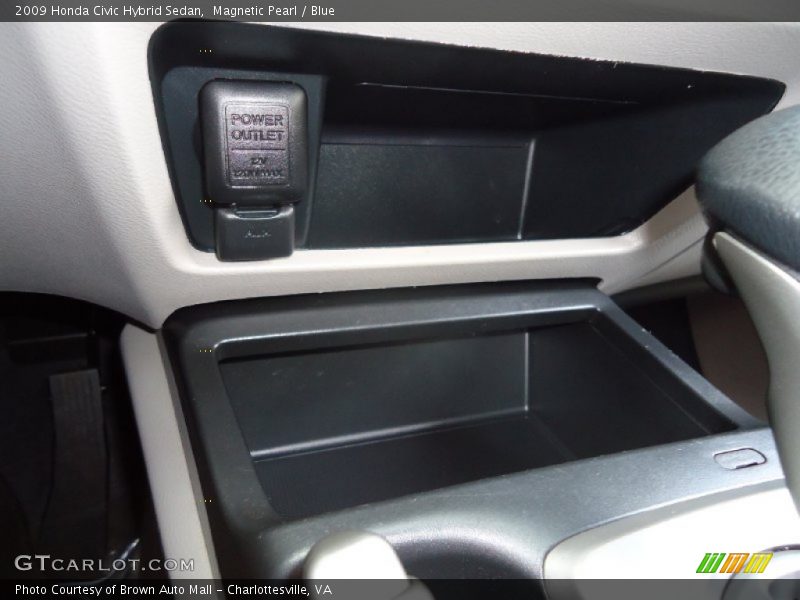 Magnetic Pearl / Blue 2009 Honda Civic Hybrid Sedan