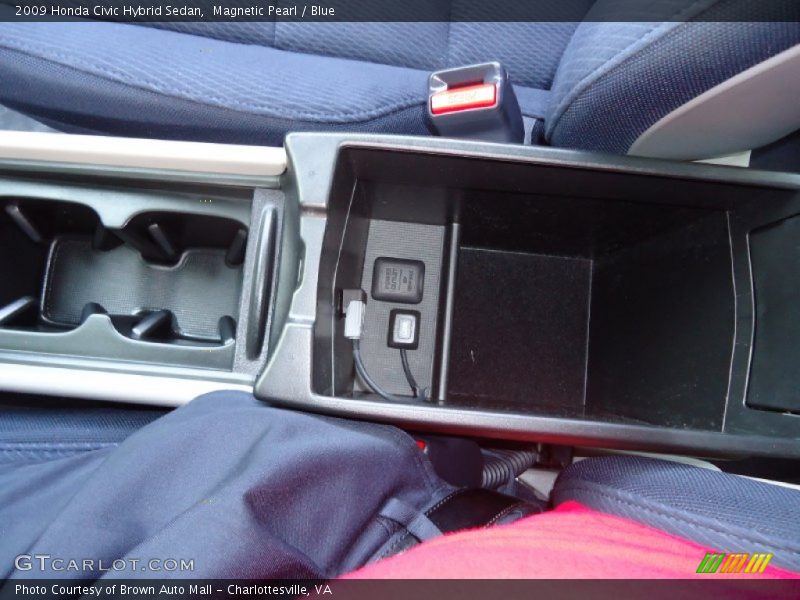 Magnetic Pearl / Blue 2009 Honda Civic Hybrid Sedan