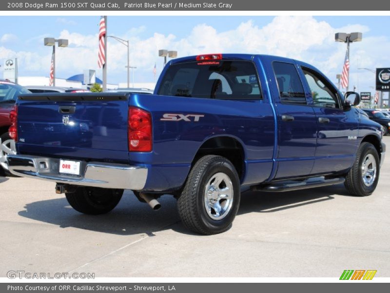 Patriot Blue Pearl / Medium Slate Gray 2008 Dodge Ram 1500 SXT Quad Cab