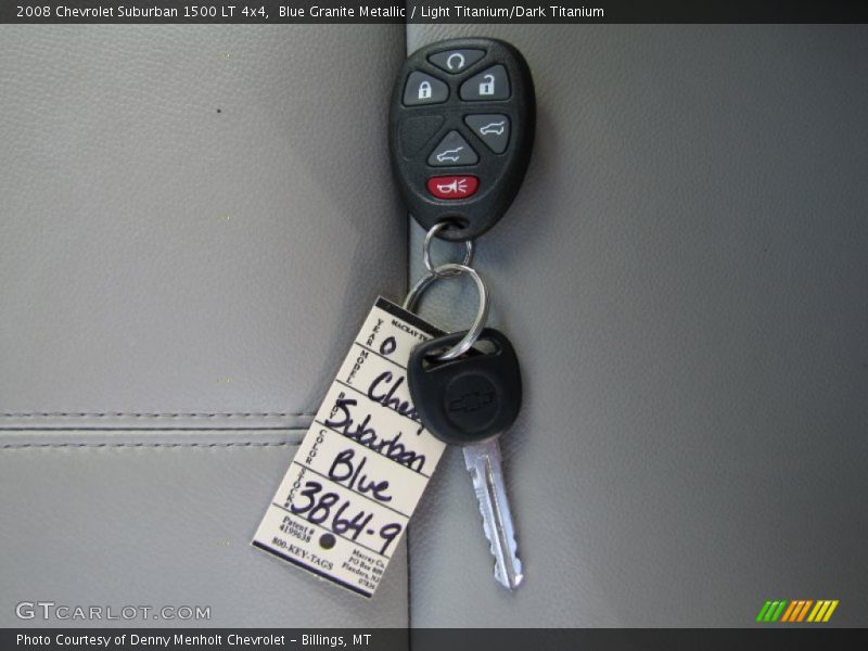 Blue Granite Metallic / Light Titanium/Dark Titanium 2008 Chevrolet Suburban 1500 LT 4x4