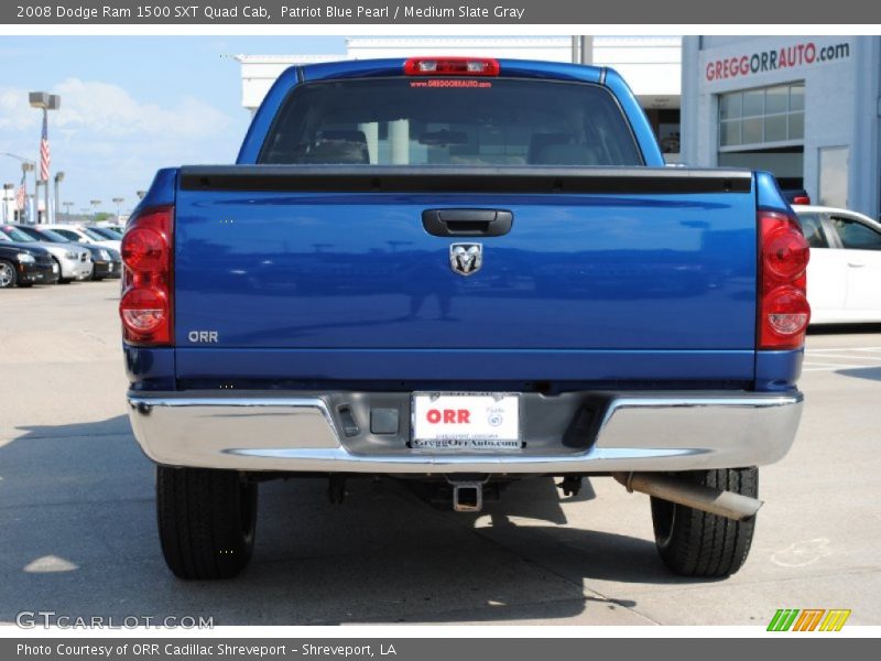 Patriot Blue Pearl / Medium Slate Gray 2008 Dodge Ram 1500 SXT Quad Cab
