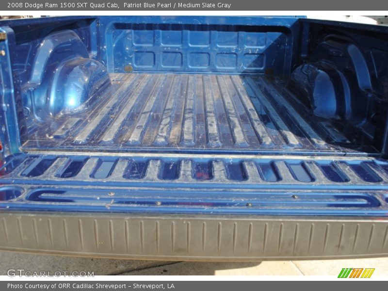 Patriot Blue Pearl / Medium Slate Gray 2008 Dodge Ram 1500 SXT Quad Cab