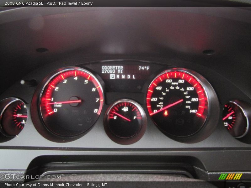 Red Jewel / Ebony 2008 GMC Acadia SLT AWD