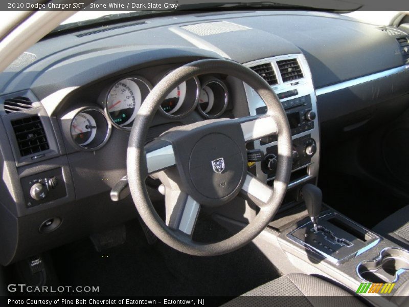 Stone White / Dark Slate Gray 2010 Dodge Charger SXT