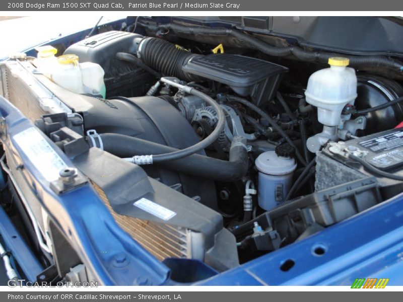 Patriot Blue Pearl / Medium Slate Gray 2008 Dodge Ram 1500 SXT Quad Cab