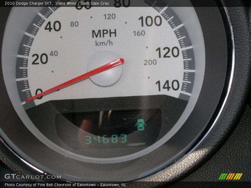 Stone White / Dark Slate Gray 2010 Dodge Charger SXT
