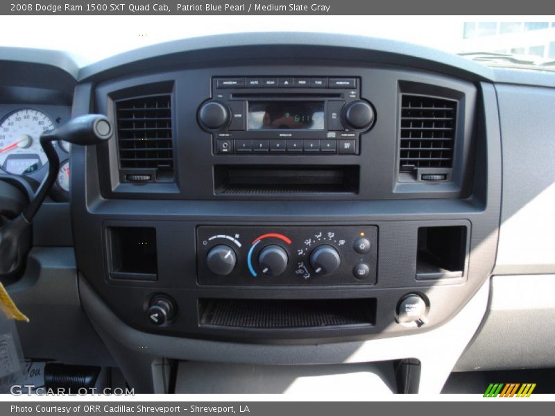 Patriot Blue Pearl / Medium Slate Gray 2008 Dodge Ram 1500 SXT Quad Cab