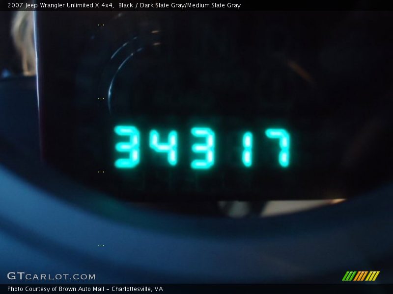 Black / Dark Slate Gray/Medium Slate Gray 2007 Jeep Wrangler Unlimited X 4x4