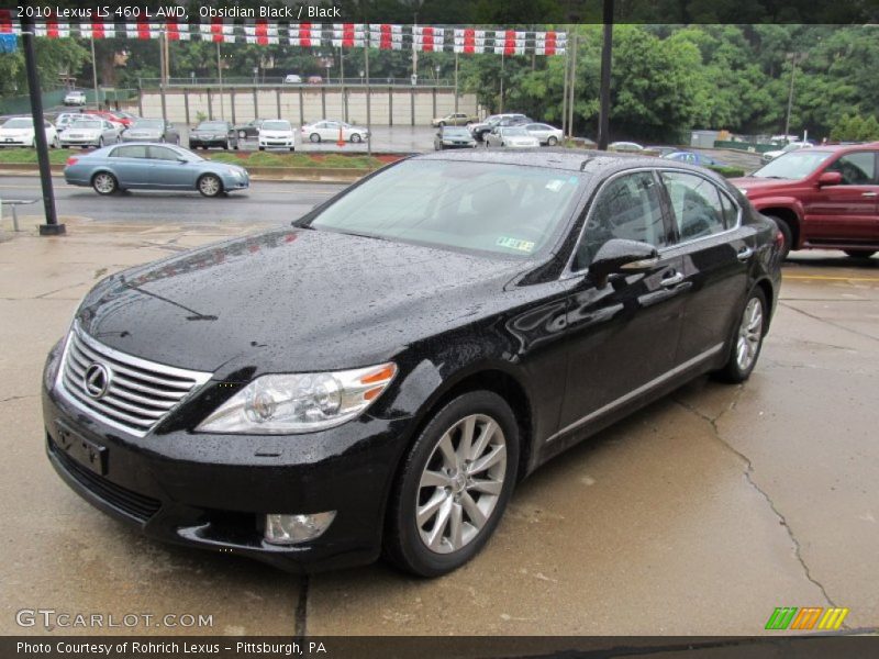 Obsidian Black / Black 2010 Lexus LS 460 L AWD