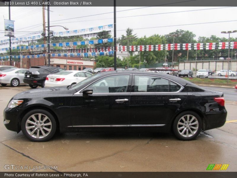 Obsidian Black / Black 2010 Lexus LS 460 L AWD