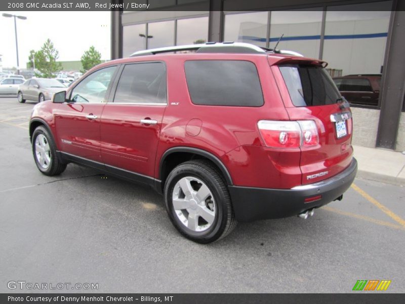Red Jewel / Ebony 2008 GMC Acadia SLT AWD