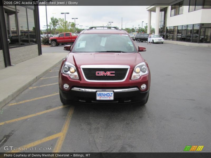 Red Jewel / Ebony 2008 GMC Acadia SLT AWD