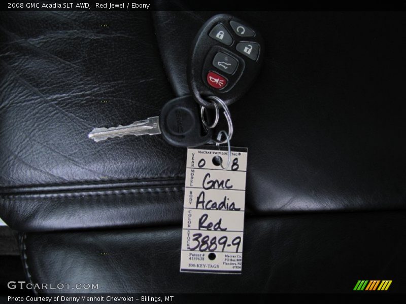 Red Jewel / Ebony 2008 GMC Acadia SLT AWD