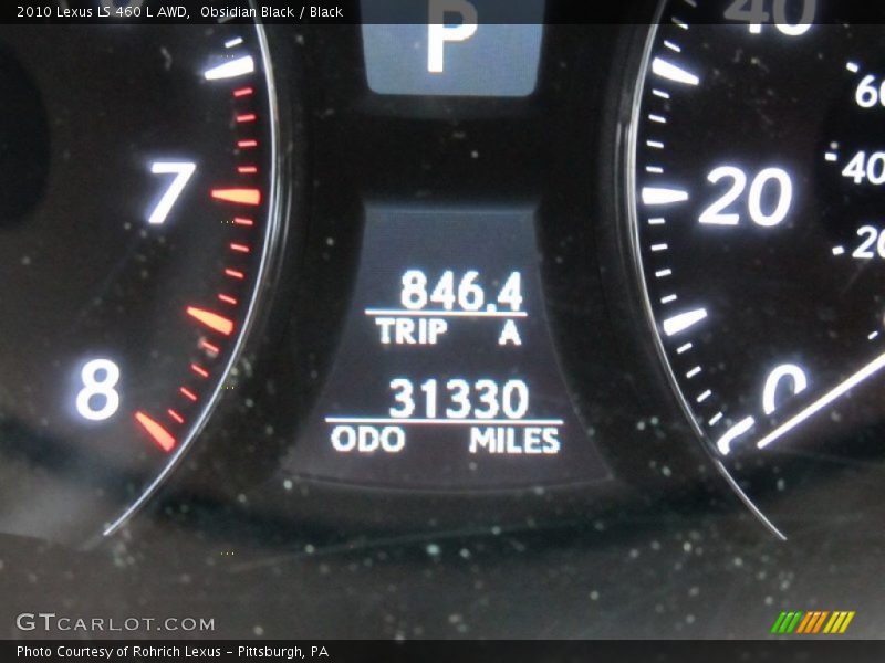 Obsidian Black / Black 2010 Lexus LS 460 L AWD