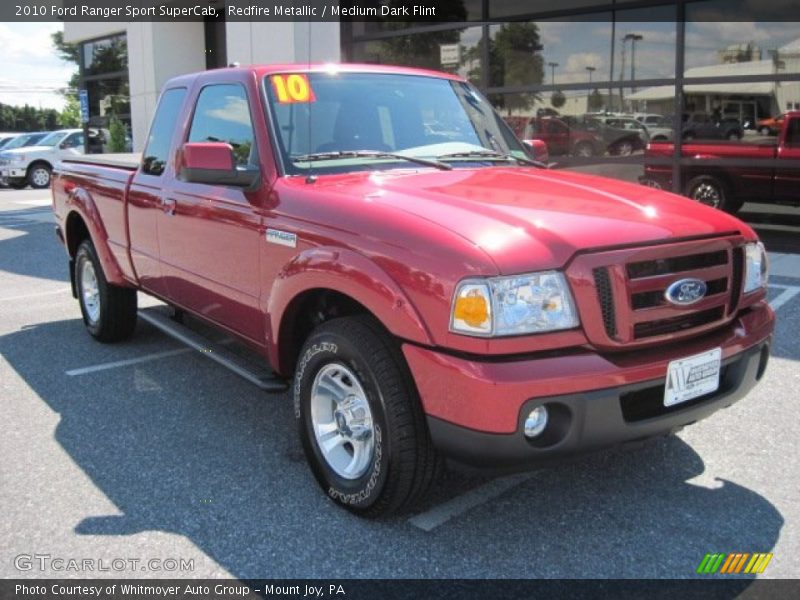 Redfire Metallic / Medium Dark Flint 2010 Ford Ranger Sport SuperCab