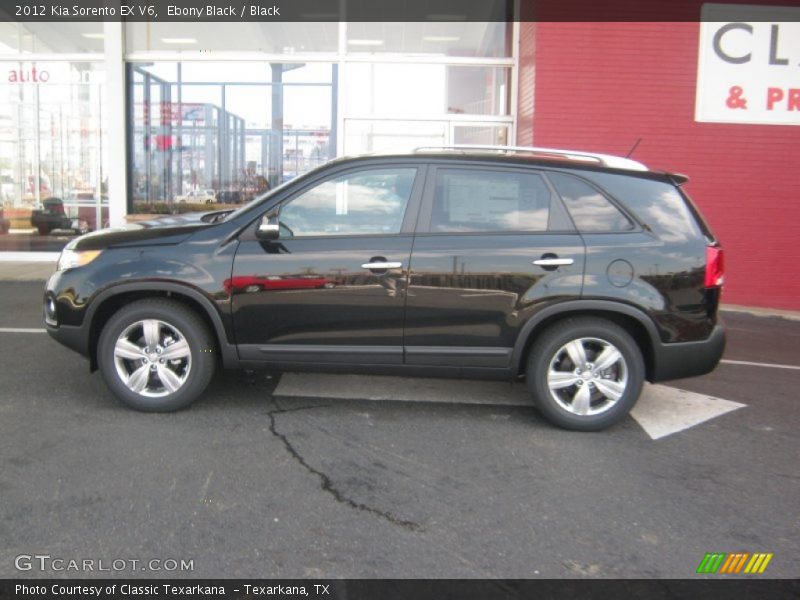 Ebony Black / Black 2012 Kia Sorento EX V6