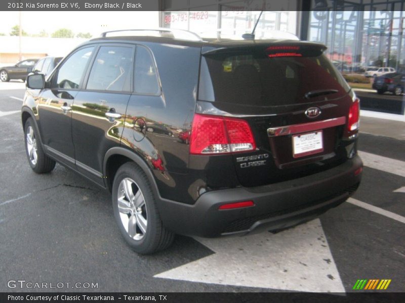 Ebony Black / Black 2012 Kia Sorento EX V6