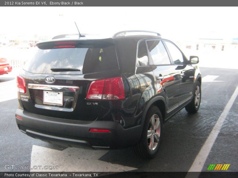 Ebony Black / Black 2012 Kia Sorento EX V6