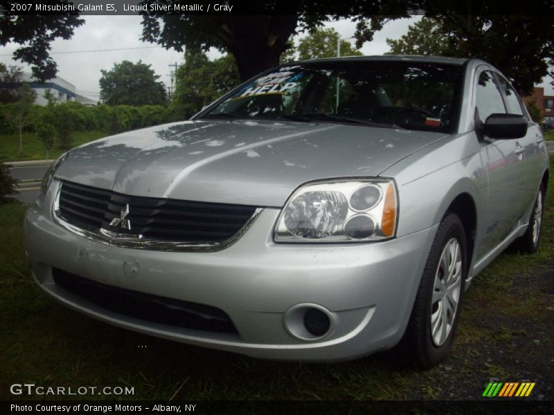 Liquid Silver Metallic / Gray 2007 Mitsubishi Galant ES